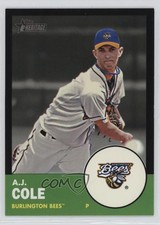 2012 Topps Heritage Minor League Edition Black Border 46/96 AJ Cole #194 hg6