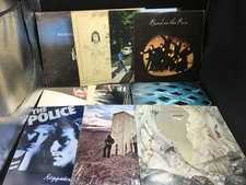 Classic Rock Legends Lot of 10 Vinyl LPs Doors Wings Beatles Zeppelin Who Police