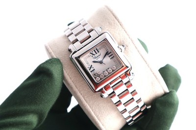 Chopard Happy Sport Seven Diamonds 27mm Quarz 27/8325-23 Damenuhr