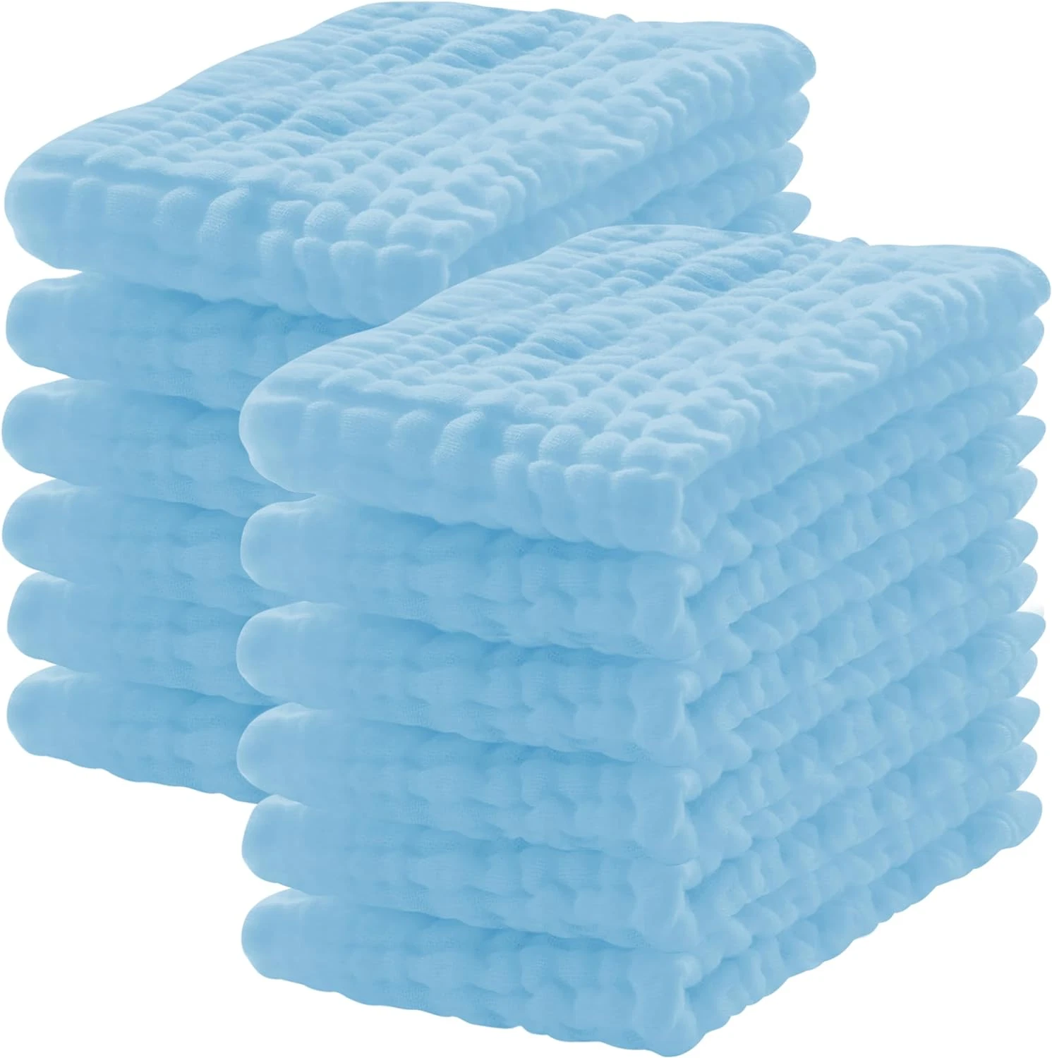12pcs 20x10" Muslin Burp Cloths 100% Cotton Muslin Cloths Large Extra Soft NEW