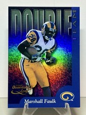 2000 Quantum Leaf - Double Team Marshall Faulk, Kurt Warner #DT-26 /1500