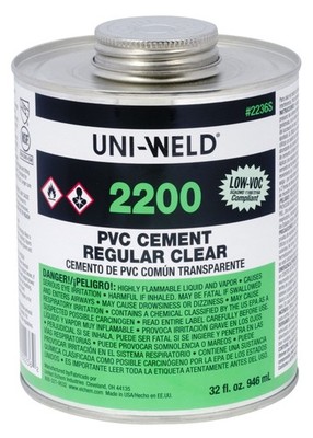 United Elchem 2236S 1 QT PVC Cement Clear - ULC 2236S Adhesive
