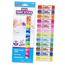 Bath Paint Sticks Bath Toy, 12 Count  Nontoxic, Washable Bathtub Paint for