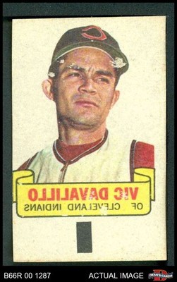 1966 Topps Rub Offs  Vic Davalillo  Indians 1.5 - FAIR