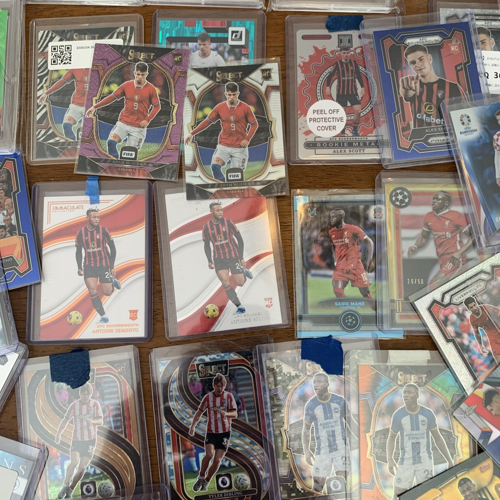 Soccer Card Lot SSP, Inserts, Rookies, Numbered and Autos for 2026 World Cup view 7