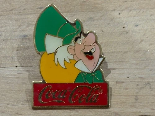 DISNEY COCA COLA COKE MAD HATTER ALICE IN WONDERLAND PIN PINS