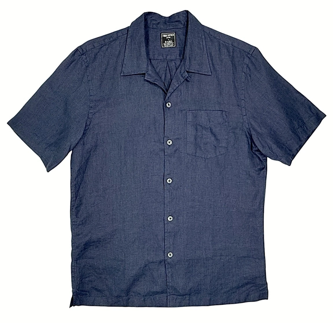 Todd Snyder Shirt Baird McNutt Irish Linen Navy Short Sleeve Sz S New Tag $138
Opens in a new window