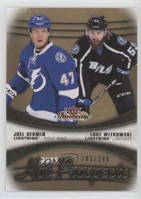2015 Fleer Showcase Hot Prospects Duos Joel Vermin Luke Witkowski Rookie RC 1r5