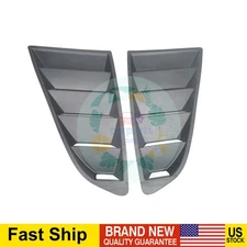 For 15-2023 Ford Mustang Glossy Black Side Vent Window 1/4 Quarter Scoop Louver