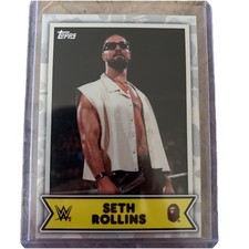 2025 WWE x BAPE® x TOPPS Collection - Seth Rollins White Camo Variant