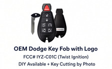 2013-2018 Dodge Grand Caravan Oem Fobik 7-button Key Fob With Logo 2013-2018 Dodge Grand Caravan Oem Fobik 7-button Key Fob With Logo