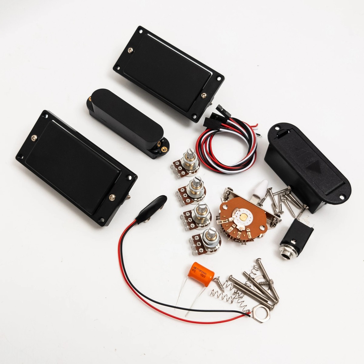 Active EMG 81 85 Electric Guitar Pickups Set HSH 25K Pots, & Full