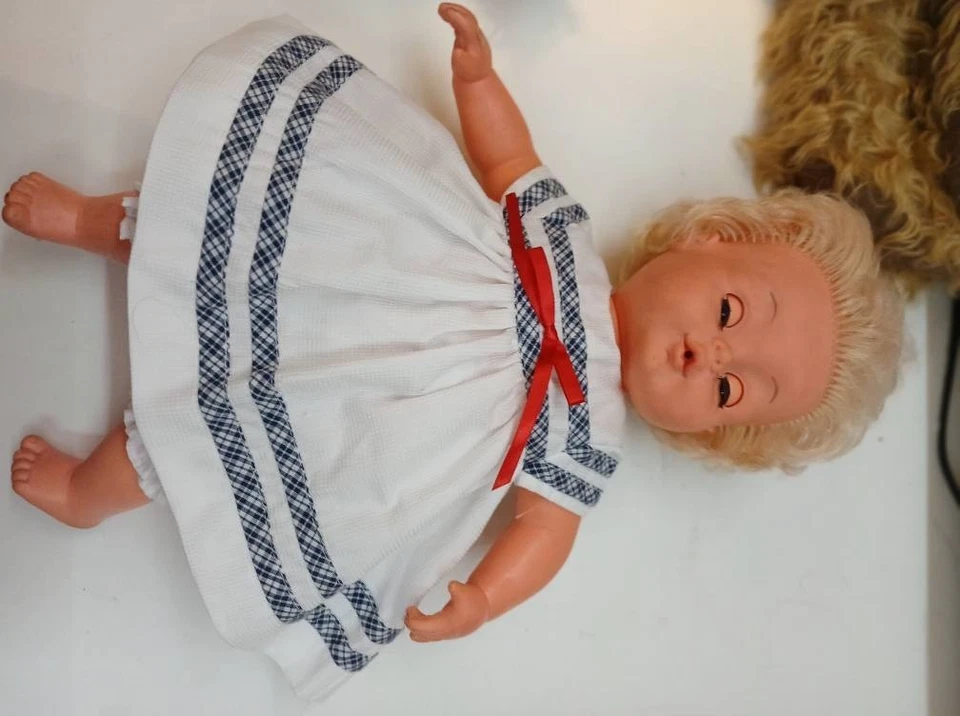 effanbee baby doll dress set still carded will fit Tiny Tears Baby first love - Image 3 of 4