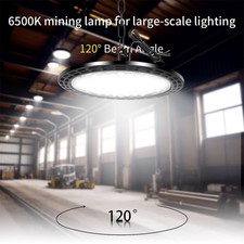 500W UFO LED High Bay Lights Industrial Workshop Warehouse Factory Lamp Shed