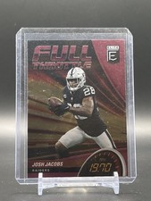 2022 Donruss Elite Josh Jacobs Pink Full Throttle - Las Vegas Raiders
