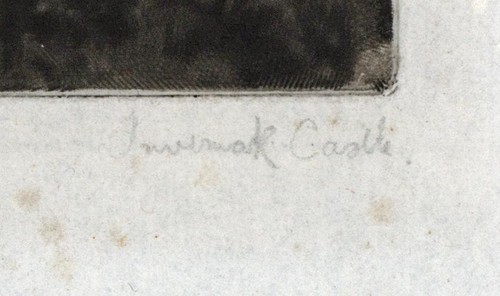 David Waterson (1870-1954) Pencil Signed Mezzotint - Invermark Castle Scotland - Picture 3 of 4