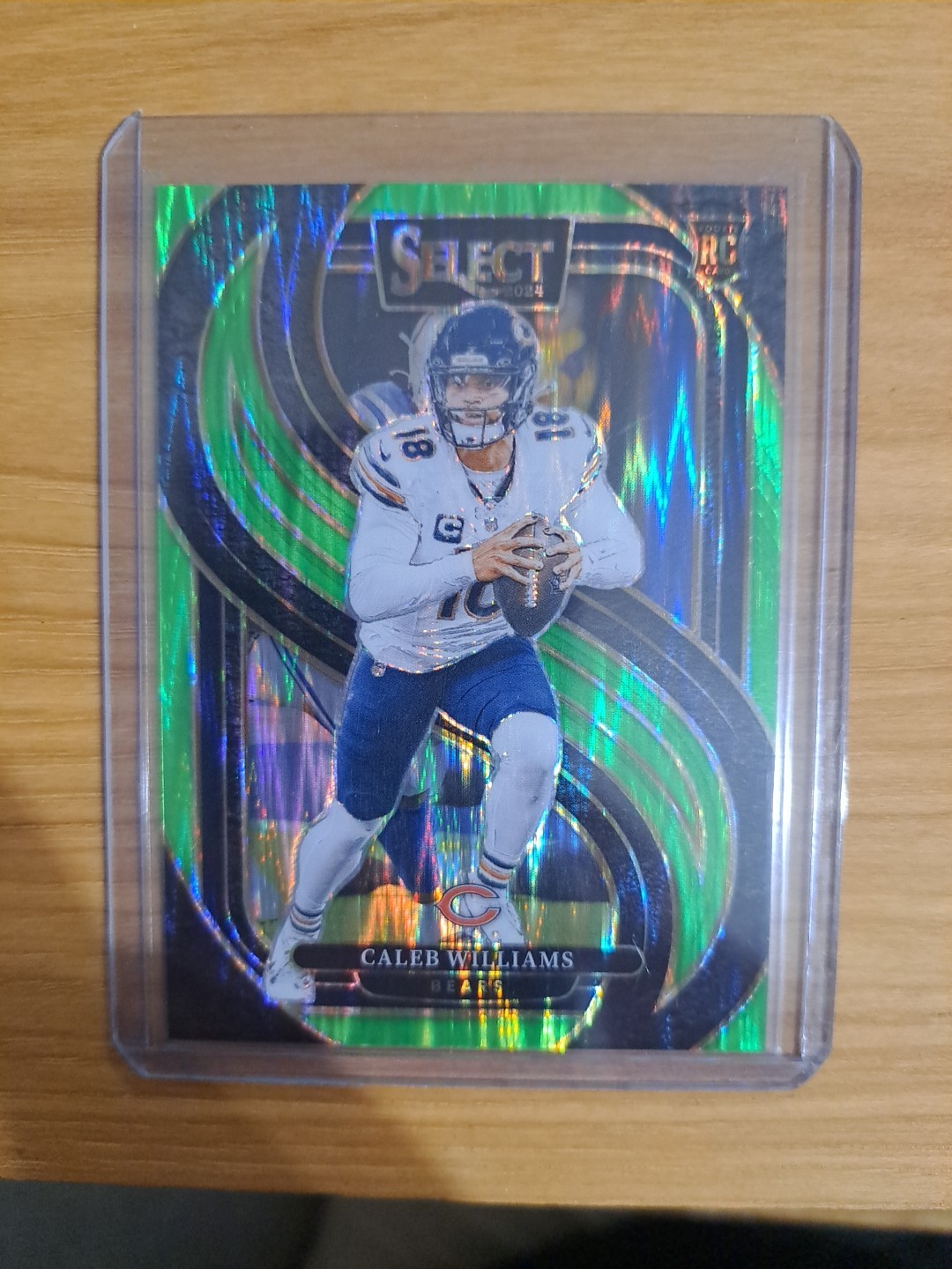 2024 Select Premier Level Caleb Williams #114 Neon Green Shock Prizm /499 RC