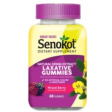 Dietary Supplement Laxative Gummies for Occasional Constipation Relief, Mixed...