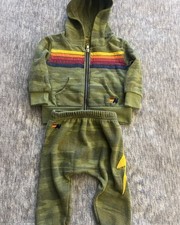 Aviator Nation Hoodie And Sweatpants Set Kids 5 Stripe Camo Size 6 - 12 Months