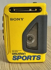 Parts/Repair Sony Sports Walkman WM-AF54 Yellow AM/FM Portable Cassette Player