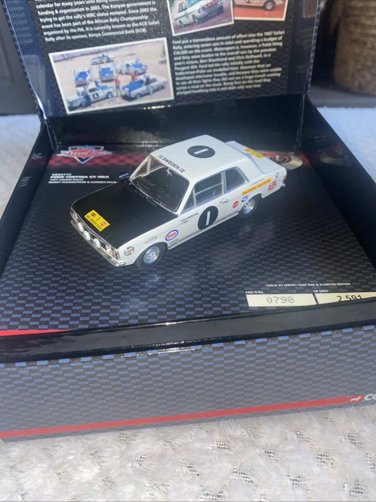 1/43 Ford Cortina GT 1967 Safari Rally Corgi Diecast Model Car VA04113 MINT