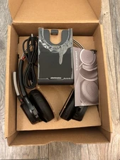 Plantronics Voyager UC B825M Dual Ear Headset with Charge Stand - Black - READ