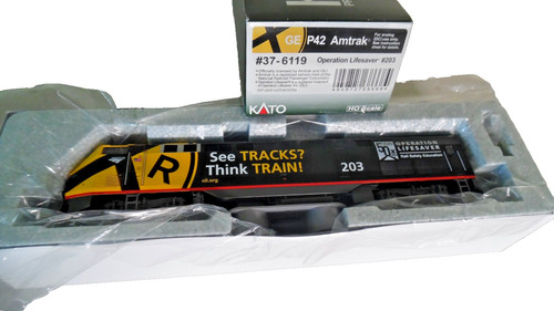 Kato 37-6119 Amtrak P-42 operación salvavidas #203 Ho diésel nuevo en caja | Zustand: New