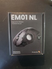 EM01 NL Ergonomic Wireless Trackball Mouse ProtoArc