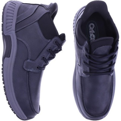 Orthofeet  | Verno | Black-Schwarz | Hands-Free Bootie mit Fersendämpfung | Herr