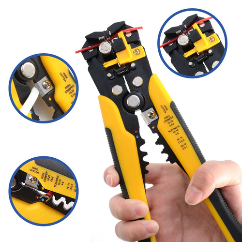 Crimper Cable Cutter Adjustable Automatic Wire Stripper Multifunctional Strippin - Picture 2 of 16