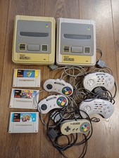 SNES Super Nintendo 2 x Consoles, 3 Games, 5 Controllers NO Leads *Working*