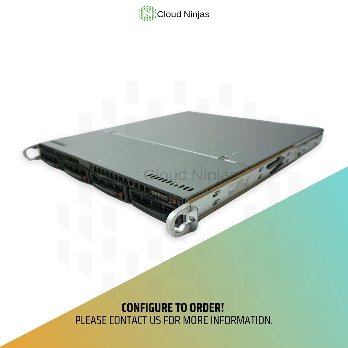Cloud Ninjas ARSL-2M2 1U Ryzen 9 9950X3D 16 Core NVMe M.2 Liquid
