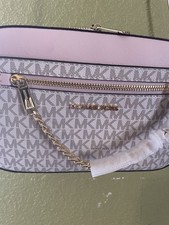 Michael Kors Jet Set Item Crossbody Logo Blus...