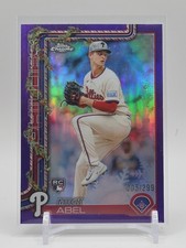 2025 Topps Holiday Chrome Mick Abel Rookie Card 205/299 Phillies HC111