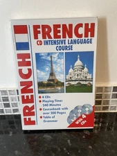 French Intensive Language Course • 4 CD's  200 Page Coursebook • NEW & SEALED!