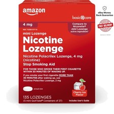 4mg Nicotine Polacrilex Cherry Ice Lozenges - Effective 135 Count Solution