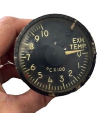 Aircraft Indicator Gauge Temperature EXH TEMP TYPE MJ-2 15282 THERMOCOUPLE WWII Aircraft Indicator Gauge Temperature EXH TEMP TYPE MJ-2 15282 THERMOCOUPLE WWII