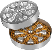 Slow Feeder Dog Bowls   Stainless Steel Non-Slip Metal Bowl for Slow Feeding, 5