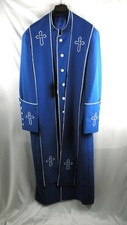 NWT Men/Women Royal Diamond Blue Church Choir/Clergy Pastor Long Robe