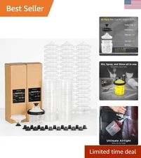 Ultimate 6 Oz Disposable Paint Gun Cup System for Smooth Finishes - 200ml Kit