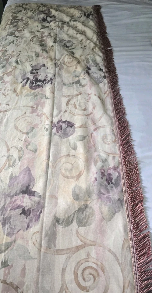 Croscill Chambord Cassis Amatista Púrpura Drapeado Bufanda Ventana Cenefa 43" x 215" Foto 2 de 4