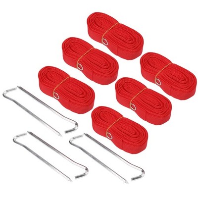 Nylon Volleyball Boundary Lines with Ground Stakes 8x16m for Easy Setup