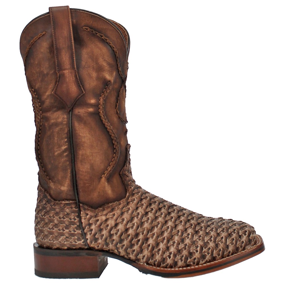 Dan Post Boots Stanley Square Toe Cowboy  Mens Brown Casual Boots DP4903