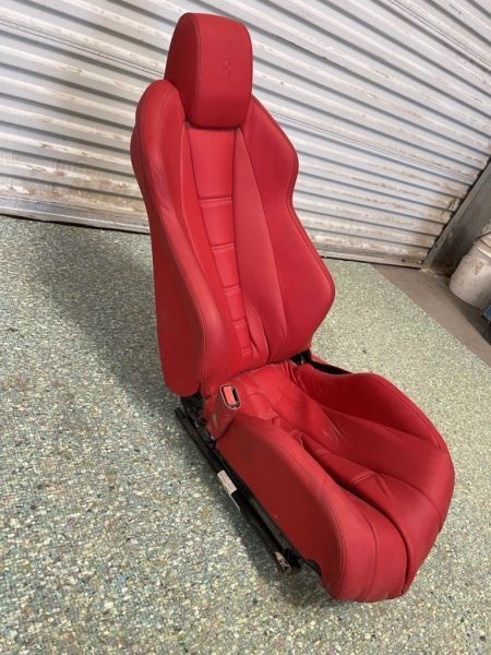 2014 Ferrari 458 Coupe USED Left Drivers RED LEATHER Power Seat BENT FOR PARTS 