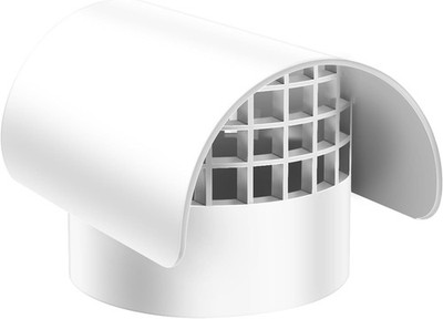 4'' Radon Vent Cap for Schedule 40 PVC Roof Pipe Cover with Screen Protection