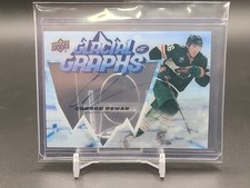 2022-23 UD Ice Glacial Graphs Auto Connor Dewar Minnesota Wild 