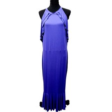 ASOS Design CURVE Knit Bia Ruffle Bodycon Maxi Dress in Blurple NWT Plus Size 16