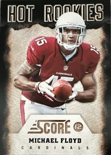 Panini 2012 Score Michael Floyd #6 Arizona Cardinals NFL Hot Rookies Card