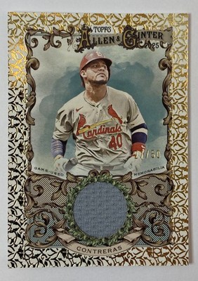 2025 Topps Allen & Ginter WILLSON CONTRERAS RELIC #AGR-WC, GOLD FILAGREE 27/50