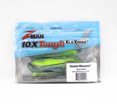 Zman Soft K�der Diezel MinnowZ 4 Zoll 5/Pack Sexy Mullet (5247)